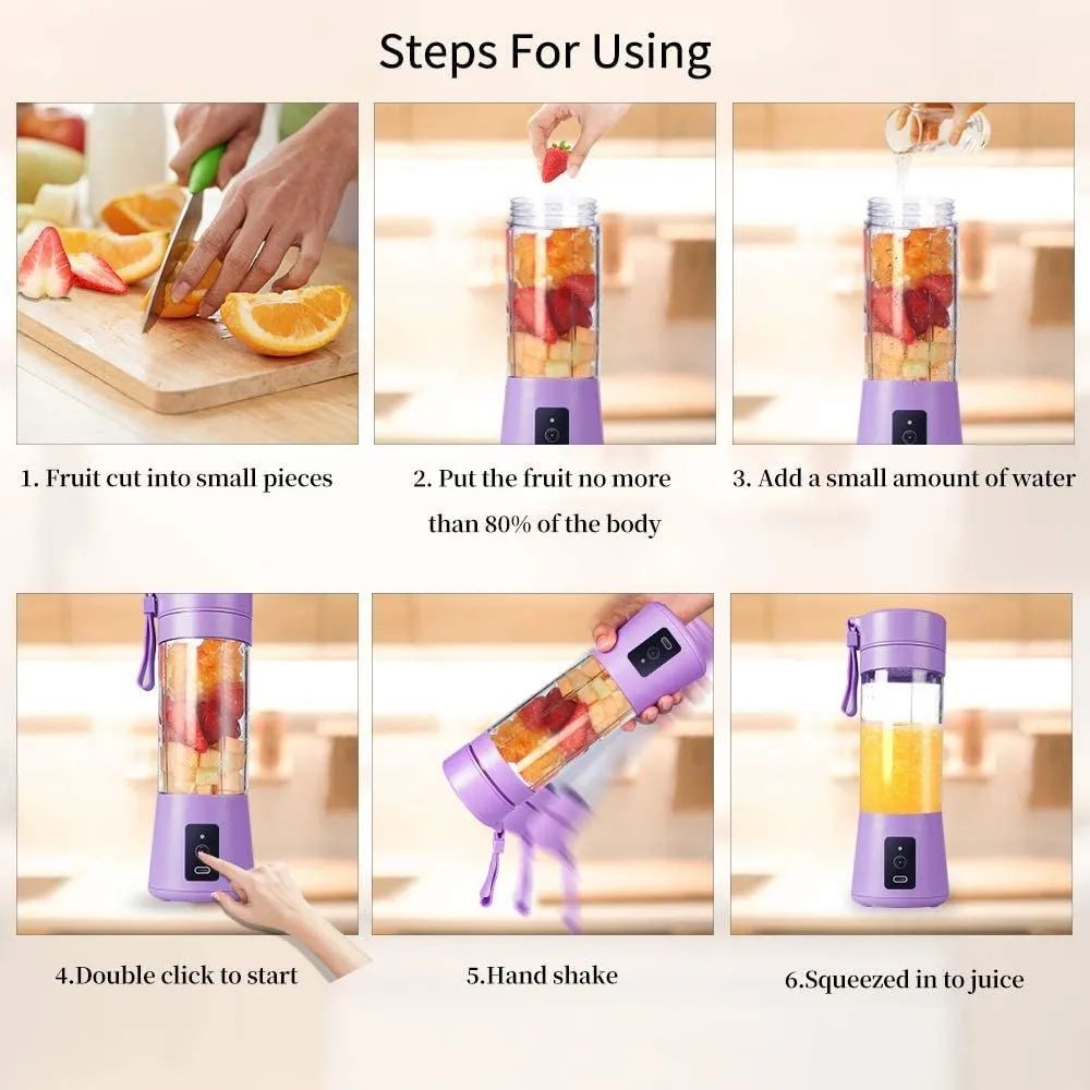 Portable USB Rechargeable Juicer Blender