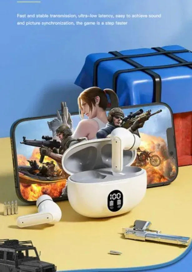 Premium TWS Wireless Stereo Earbuds with LED Digital Display - High-Fidelity Sound, ENC Noise Reduction, and Long Battery Life