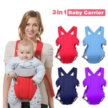 Premium 3-in-1 Ergonomic Baby Carrier – Adjustable Breathable Infant Backpack & Front Facing Sling – Safe & Comfortable Travel Wrap for Infants & Toddlers